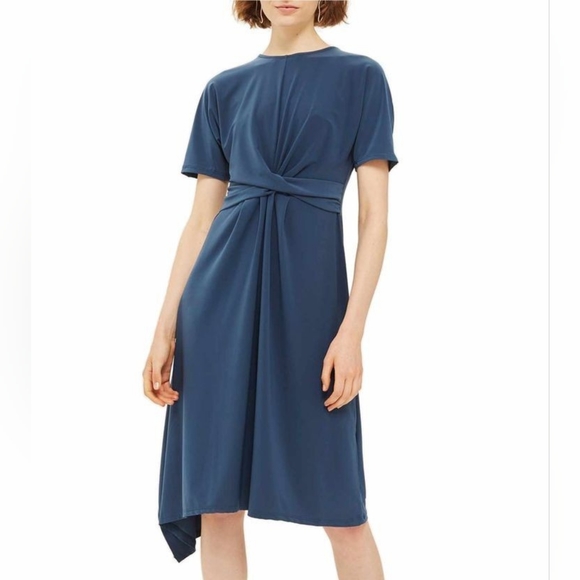 Topshop Twist Front Jersey MidiDress - Picture 6 of 6